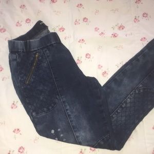 Bebe skinny destroyed rider jeggins